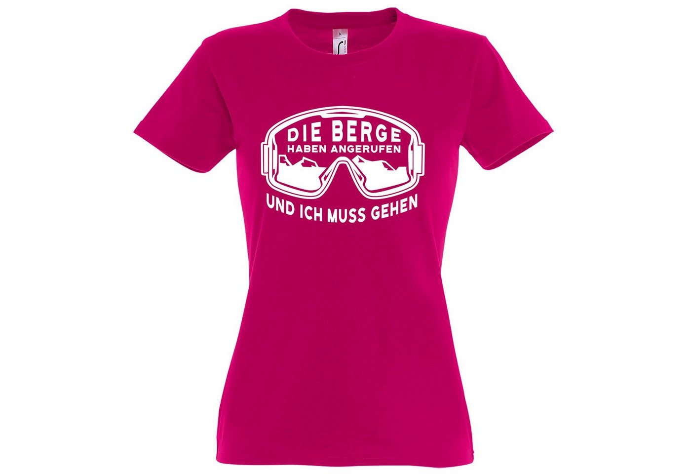 Youth Designz T-Shirt Ich Muss Zu Den Bergen Damen Shirt mit trendigem Frontprint Youth Designz T-Shirt Ich Muss Zu Den Bergen Damen Shirt mit trendigem Frontprint von Youth Designz