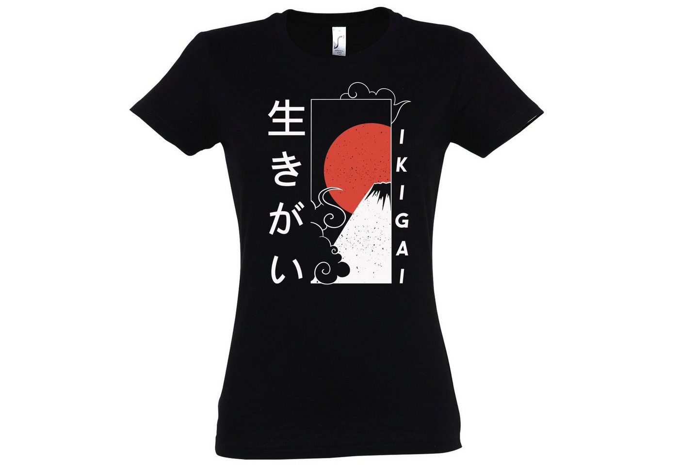 Youth Designz T-Shirt Ikigai Japan Damen Shirt mit trendigem Frontprint von Youth Designz