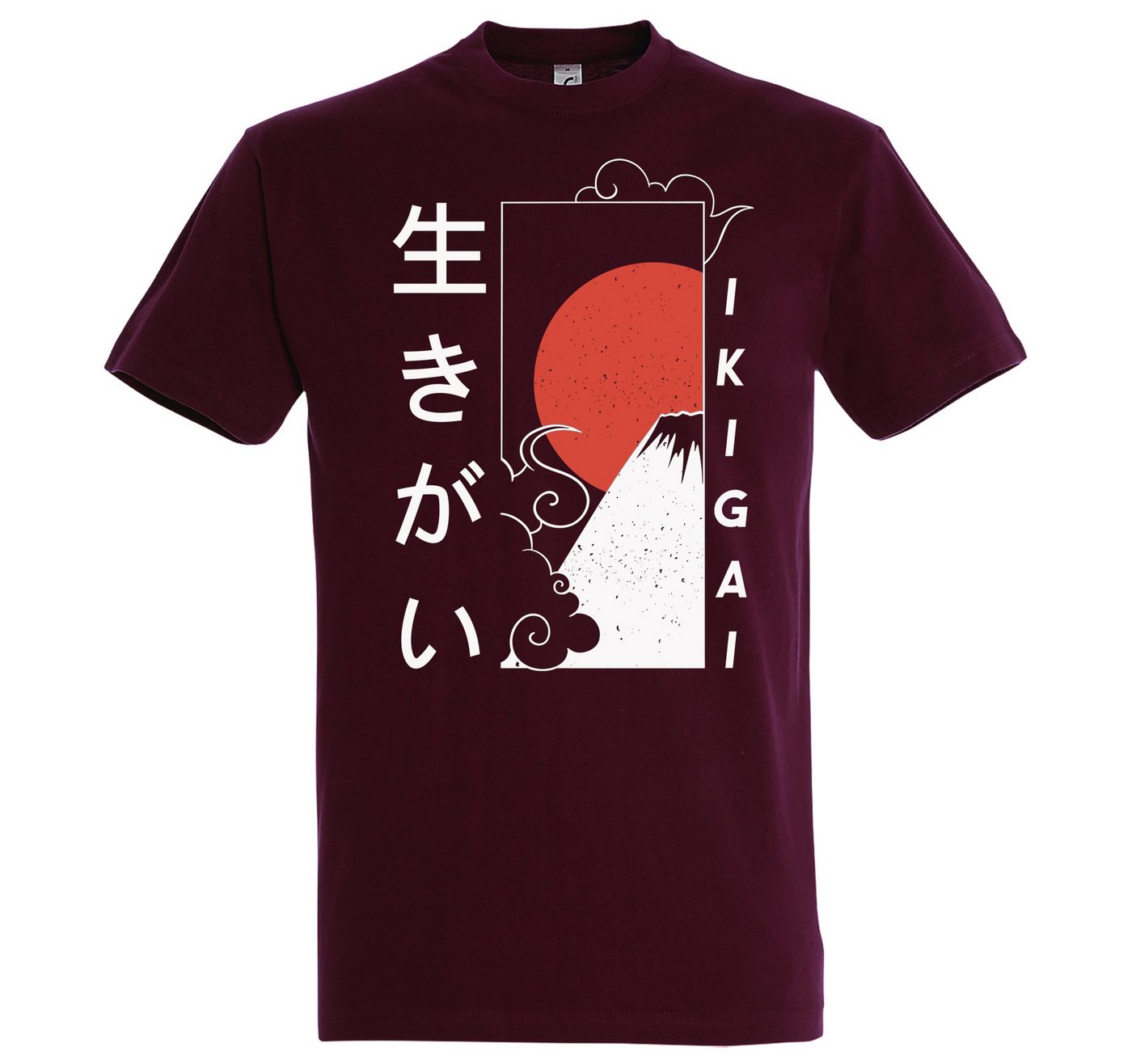 Youth Designz T-Shirt Ikigai Japan Herren Shirt mit trendigem Frontprint von Youth Designz