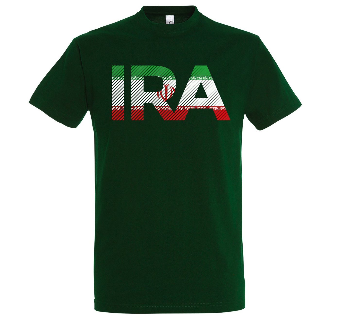 Youth Designz T-Shirt Iran Herren T-Shirt im Fußball Look mit IRA Frontprint von Youth Designz