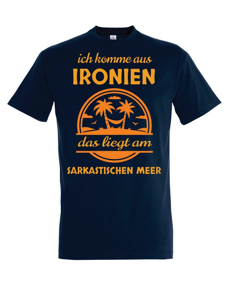 Youth Designz T-Shirt "Ironien" Herren T-Shirt witziger Spruch Geschenk Motiv Statement mit lustigen Aufdruck für Männer von Youth Designz