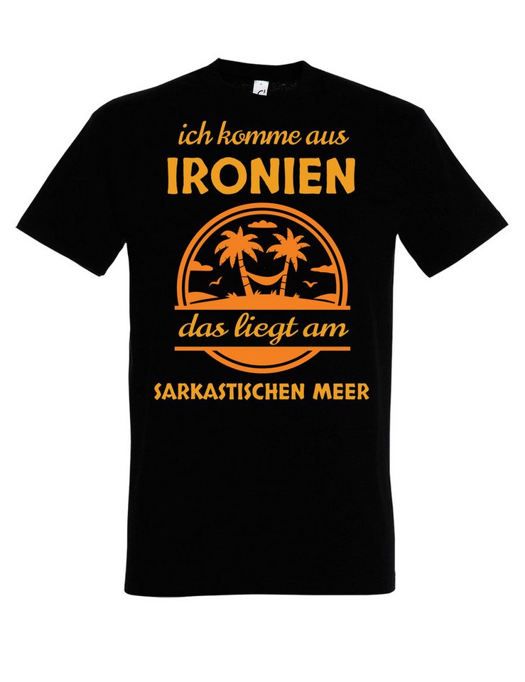 Youth Designz T-Shirt "Ironien" Herren T-Shirt witziger Spruch Geschenk Motiv Statement mit lustigen Aufdruck für Männer von Youth Designz