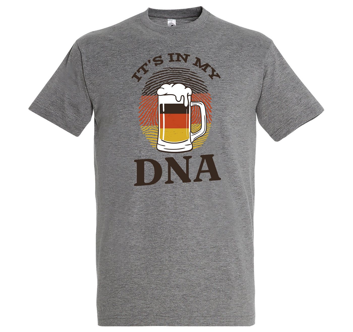 Youth Designz T-Shirt It´s In My DNA Herren Shirt mit lustigem Bier Frontprint von Youth Designz