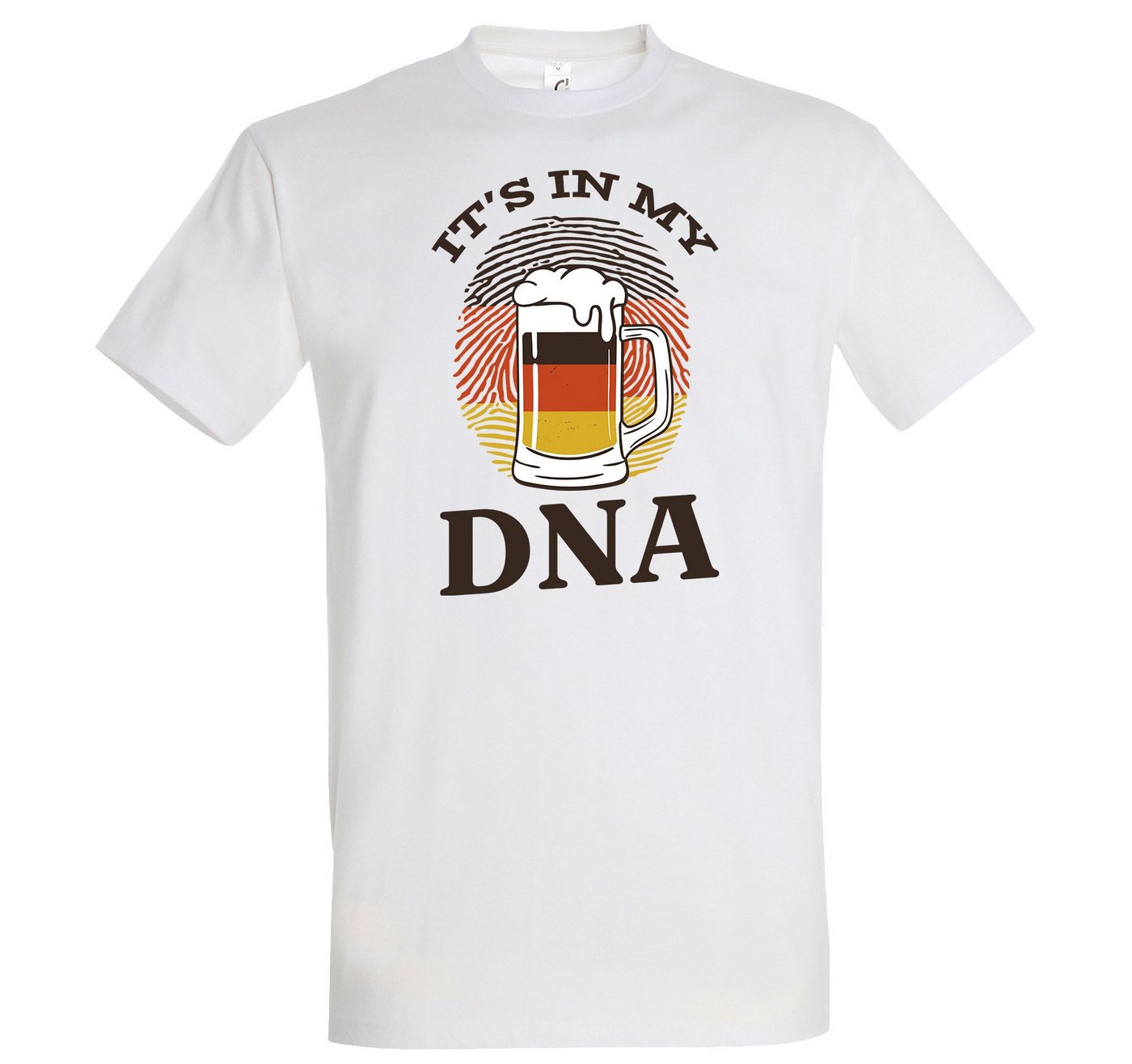 Youth Designz T-Shirt It´s In My DNA Herren Shirt mit lustigem Bier Frontprint von Youth Designz