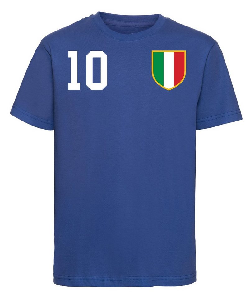 Youth Designz T-Shirt Italien Kinder T-Shirt im Fußball Trikot Look mit trendigem Motiv von Youth Designz