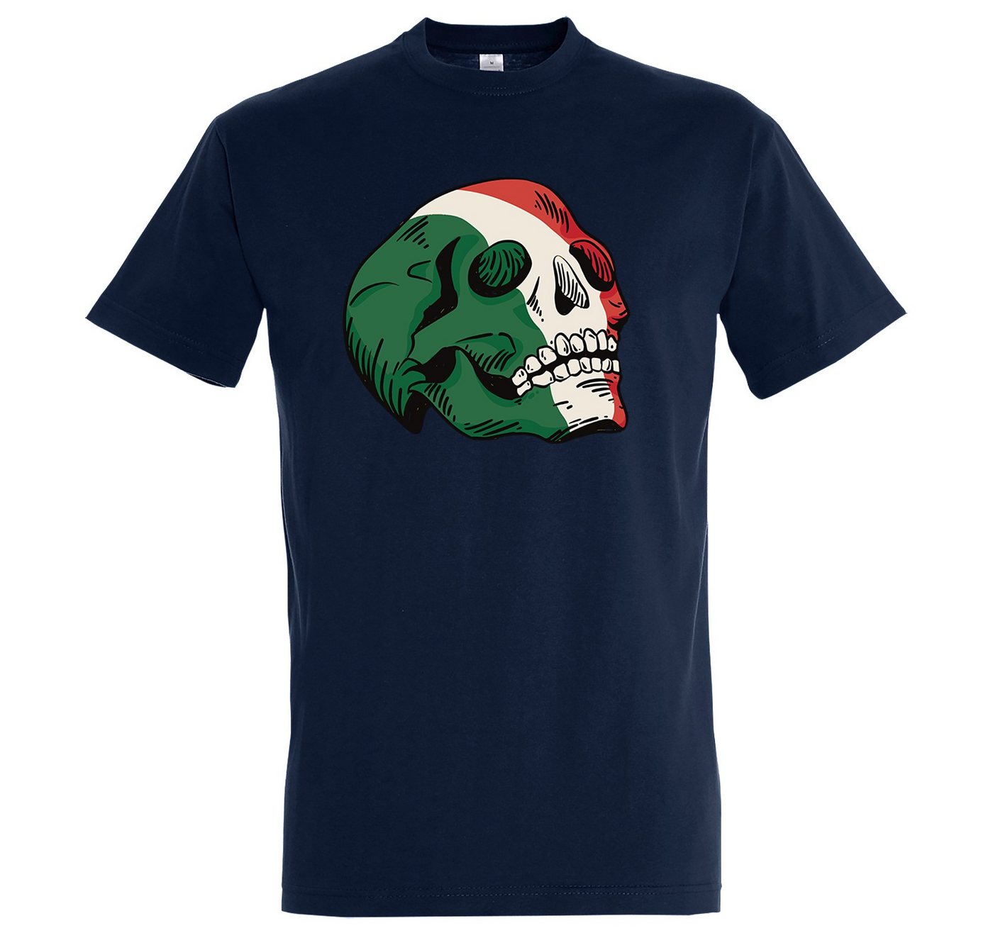 Youth Designz T-Shirt Italy Schädel Herren Shirt mit trendigem Frontprint von Youth Designz