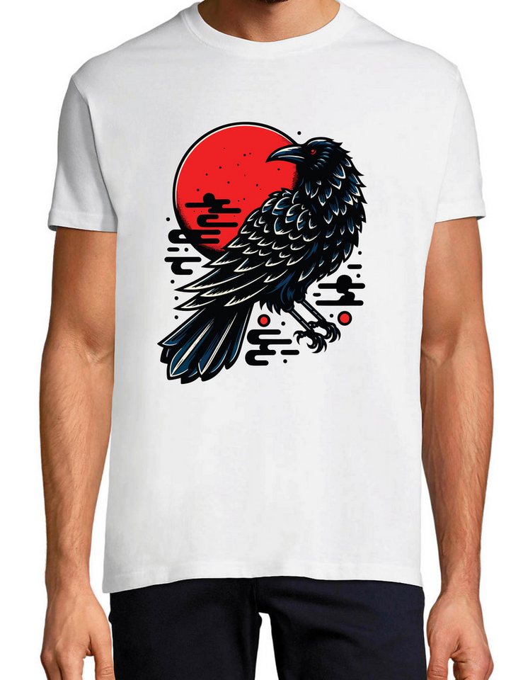 Youth Designz T-Shirt Japan Crow Herren T-Shirt mit trendigem Motiv von Youth Designz