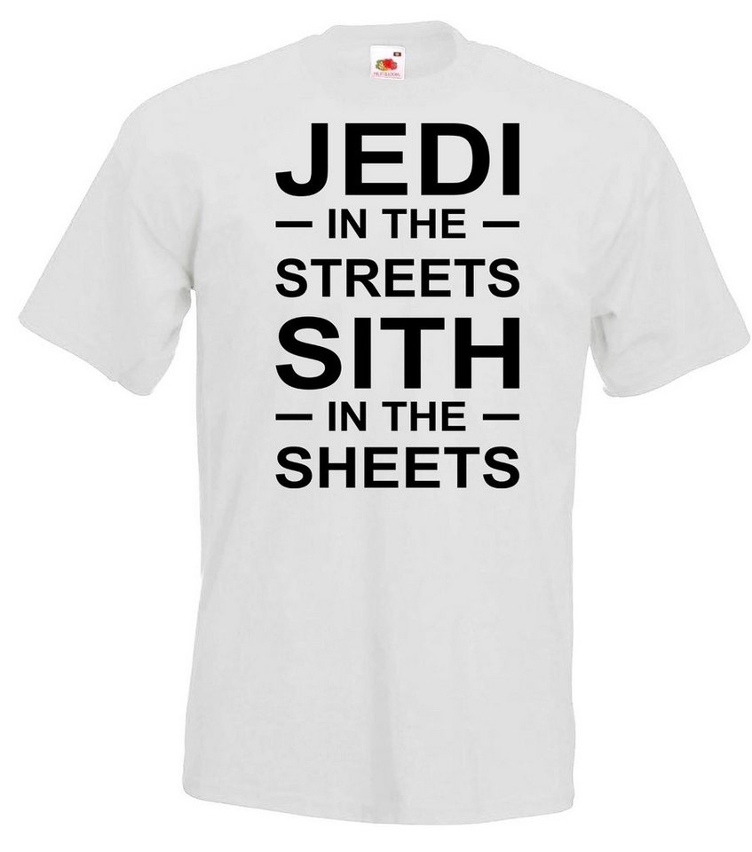 Youth Designz T-Shirt Jedi in the Streets Herren Shirt mit trendigem Serien Frontprint von Youth Designz