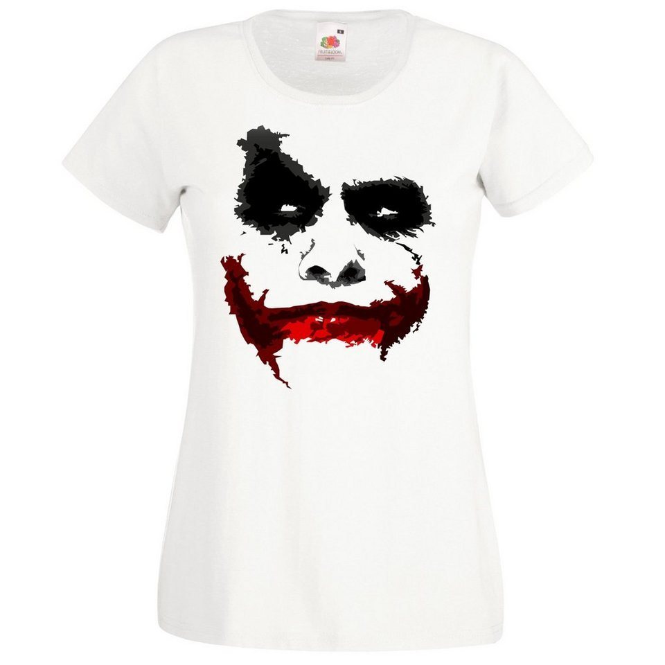 Youth Designz T-Shirt Joker Clown Damen Shirt mit tranigem Frontprint von Youth Designz