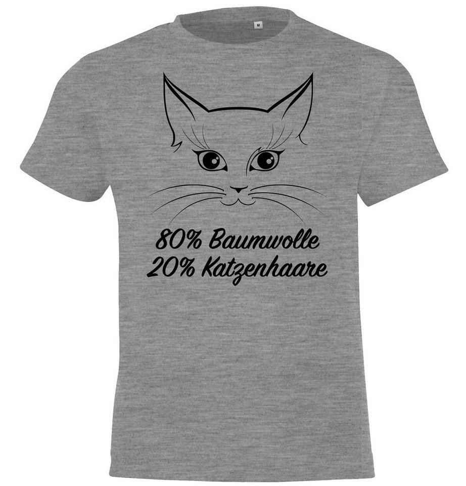 Youth Designz T-Shirt Katze Katzenhaare Kinder Shirt mit lustigem Spruch Aufdruck von Youth Designz