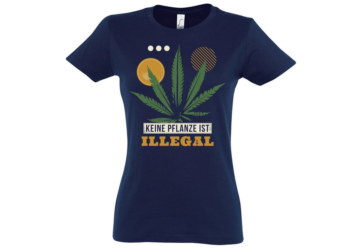 Youth Designz T-Shirt Keine Pflanze ist Illegal Damen T-Shirt Mit modischem Print von Youth Designz
