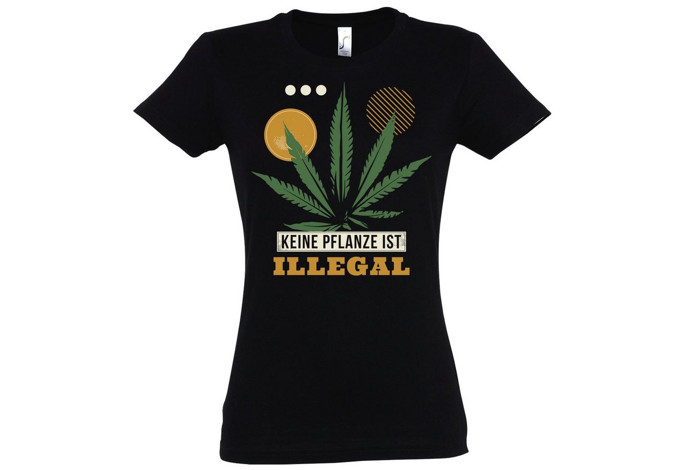 Youth Designz T-Shirt Keine Pflanze ist Illegal Damen T-Shirt Mit modischem Print von Youth Designz