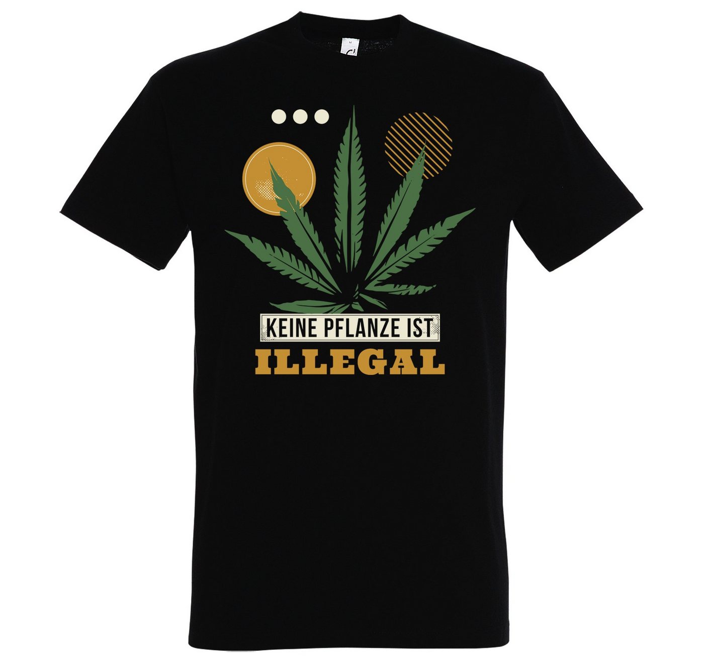 Youth Designz T-Shirt Keine Pflanze ist Illegal Herren T-Shirt mit trendigem Frontprint von Youth Designz