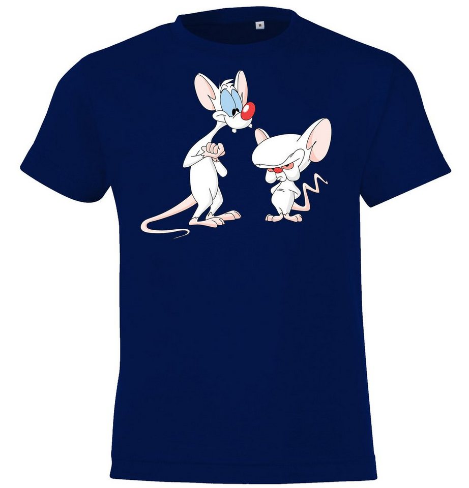 Youth Designz T-Shirt Kinder T-Shirt Modell Brain und Pinky mit witzigem Frontprint von Youth Designz