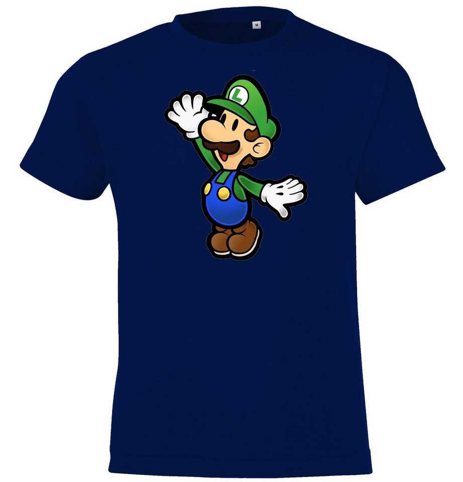 Youth Designz T-Shirt Kinder T-Shirt Modell Luigi Mit trendigem Front Print von Youth Designz