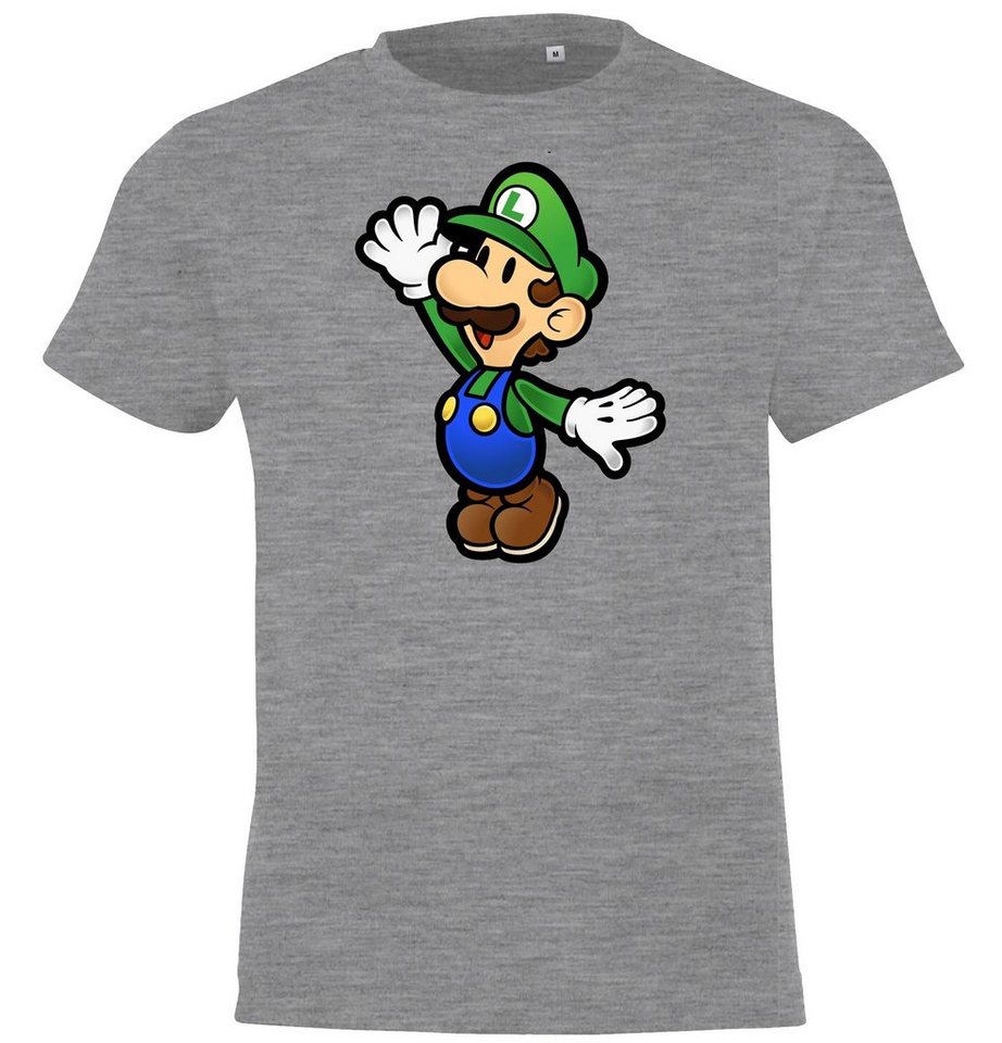 Youth Designz T-Shirt Kinder T-Shirt Modell Luigi Mit trendigem Front Print von Youth Designz