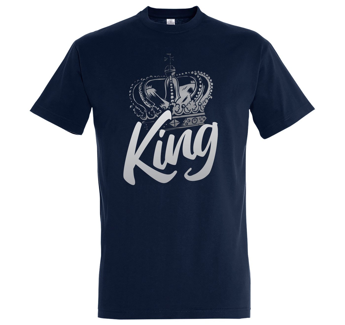 Youth Designz T-Shirt King König Krone Herren Shirt mit trendigem Frontprint von Youth Designz