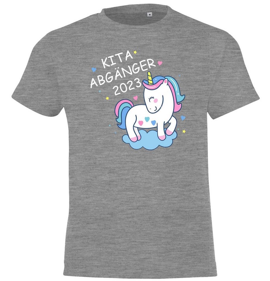 Youth Designz T-Shirt Kita Abgänger Kinder Shirt mit süßem Einhorn Frontaufdruck von Youth Designz