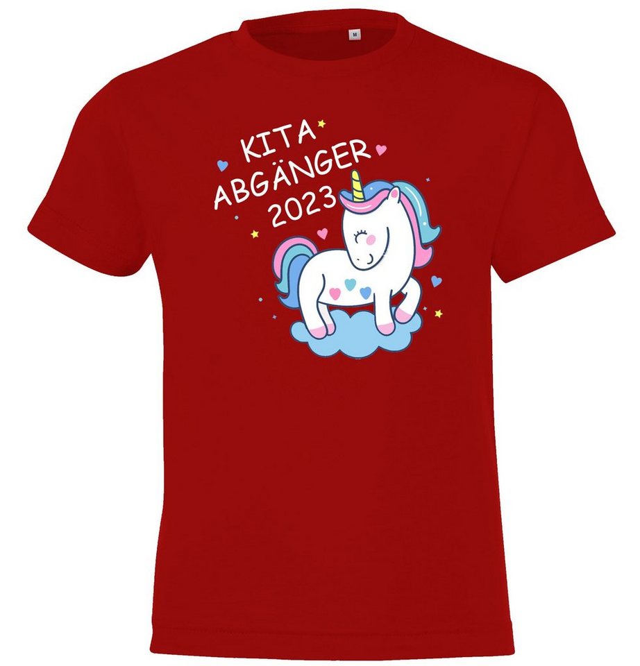 Youth Designz T-Shirt Kita Abgänger Kinder Shirt mit süßem Einhorn Frontaufdruck von Youth Designz