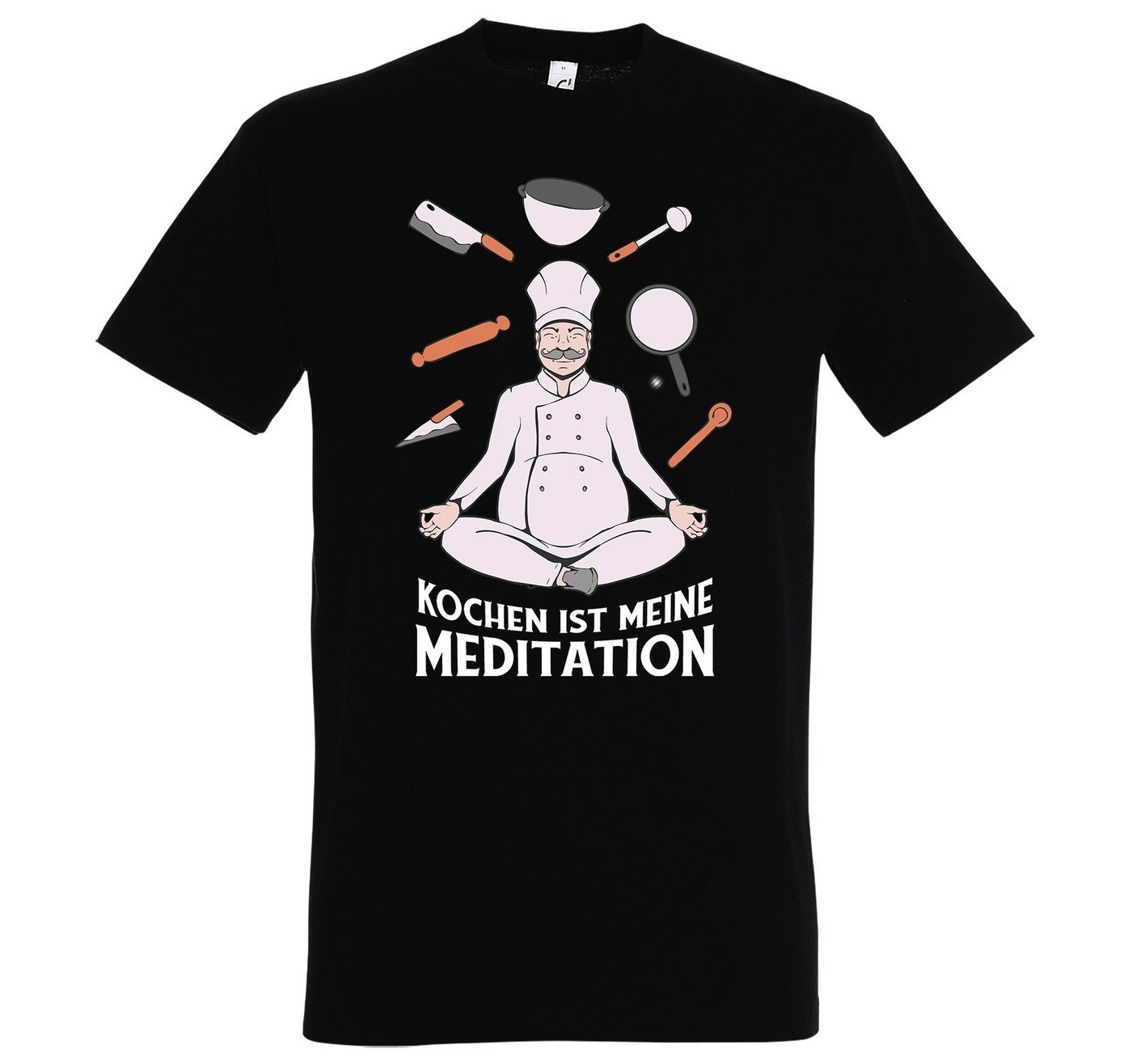 Youth Designz T-Shirt "Kochen Ist Meine Meditation" Herren T-Shirt mit lustigem Spruch von Youth Designz
