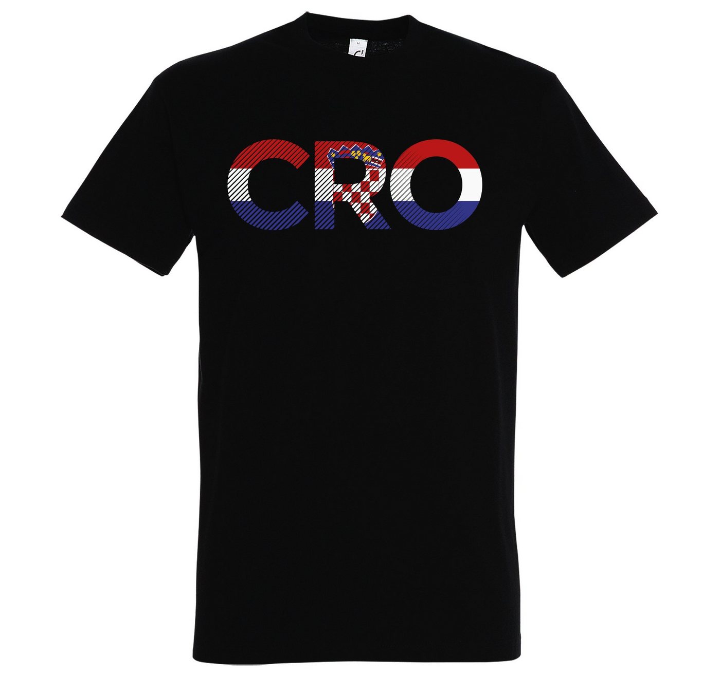 Youth Designz T-Shirt Kroatien Herren T-Shirt im Fußball Look mit CRO Frontprint von Youth Designz