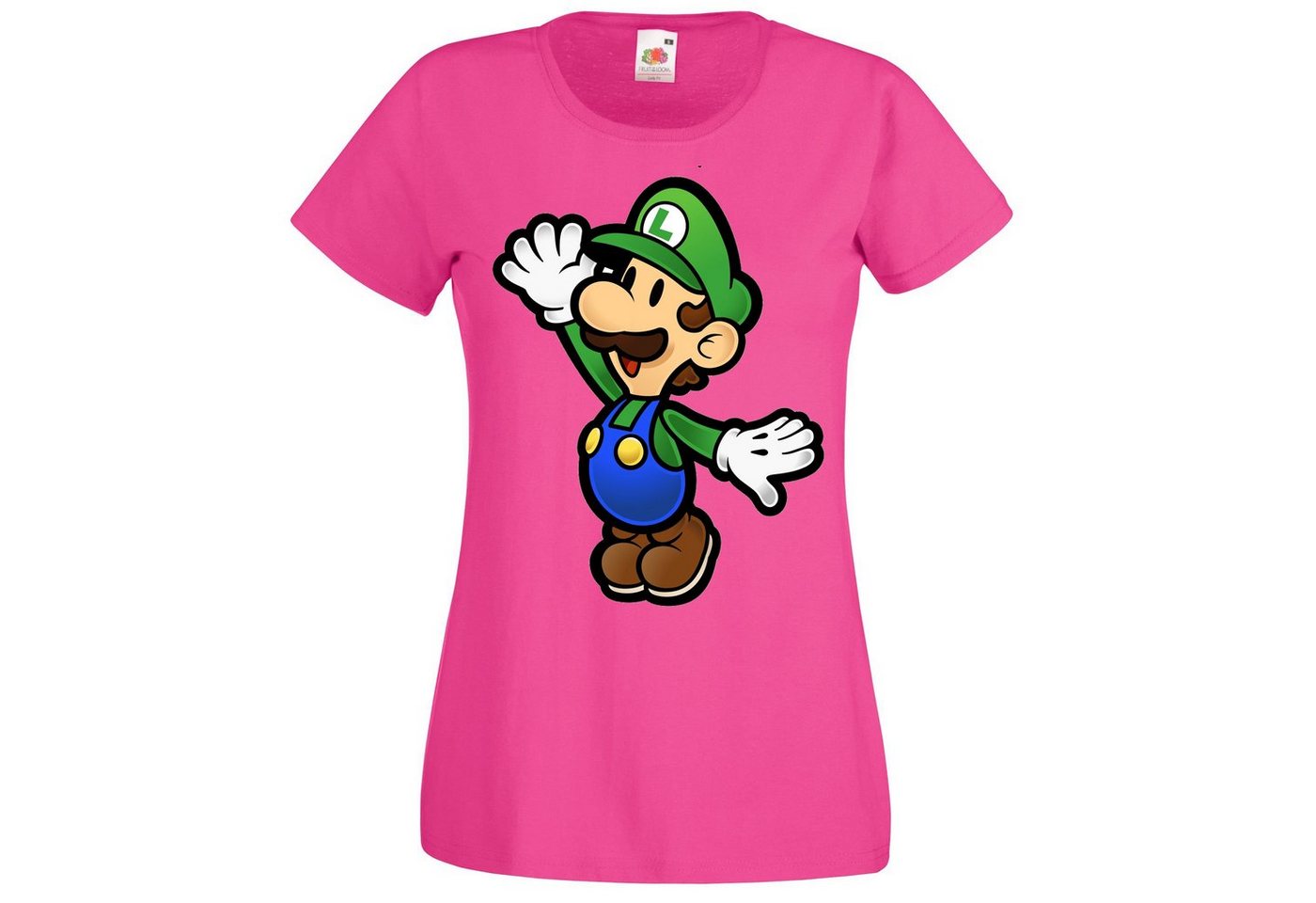 Youth Designz T-Shirt Luigi Damen Shirt mit retro Gaming Print von Youth Designz