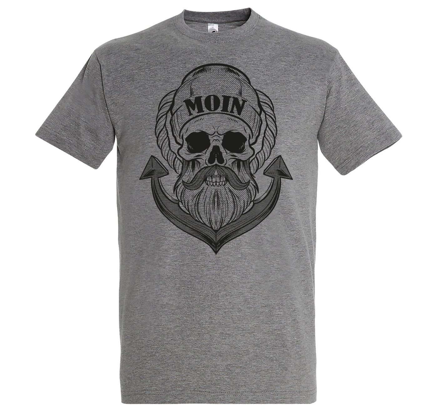 Youth Designz T-Shirt MOIN Skull Anker Herren T-Shirt mit modischem Spruch Print von Youth Designz