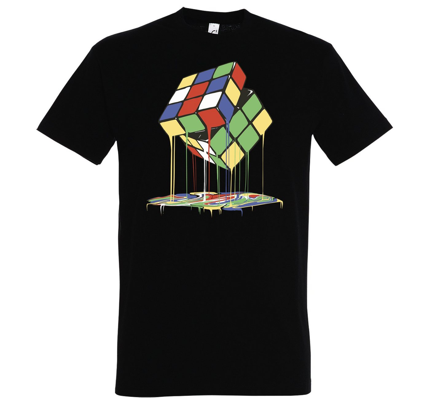 Youth Designz T-Shirt Magic Cube Melting Herren Shirt mit Trendigem Frontdruck von Youth Designz