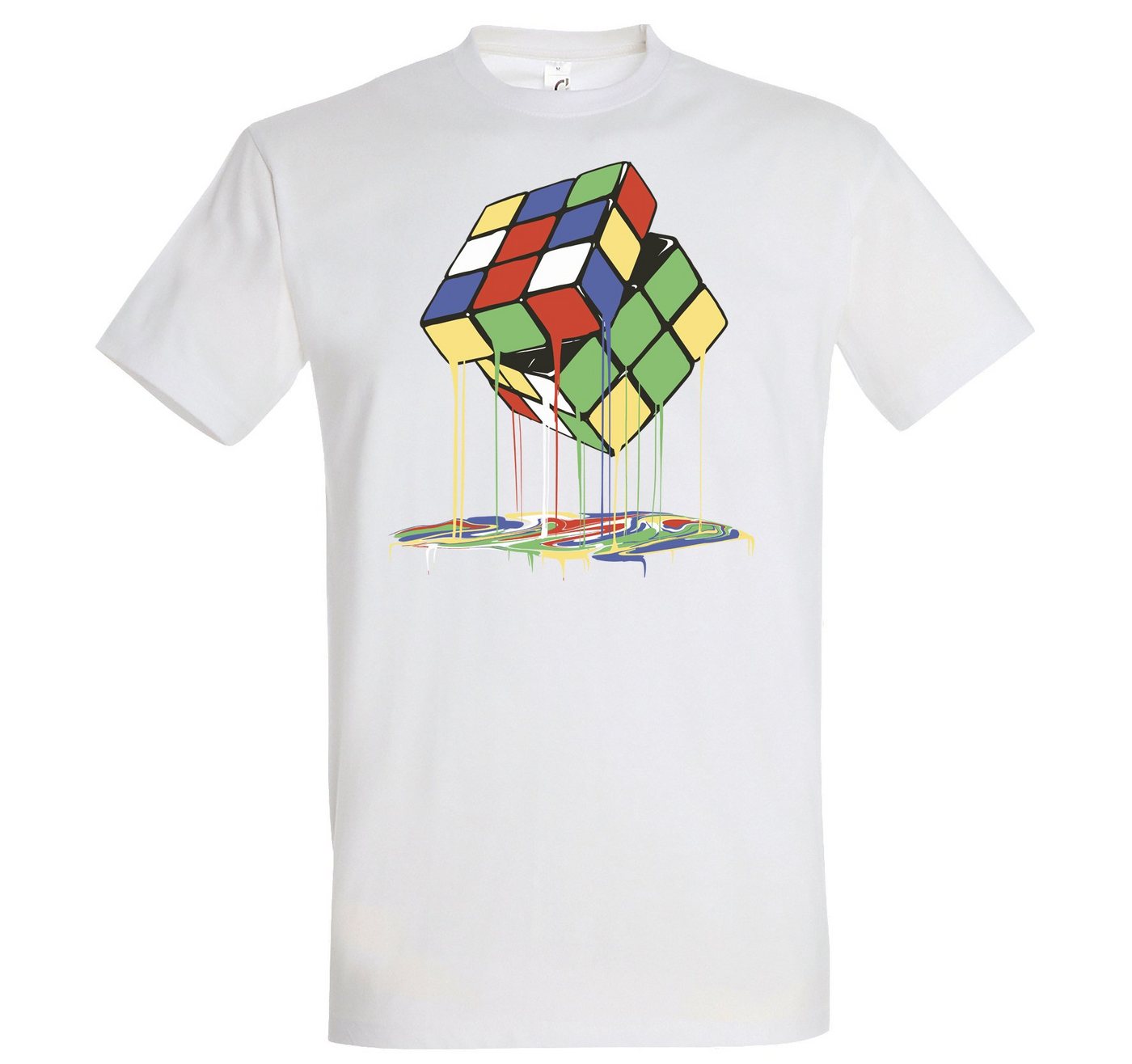 Youth Designz T-Shirt Magic Cube Melting Herren Shirt mit Trendigem Frontdruck von Youth Designz