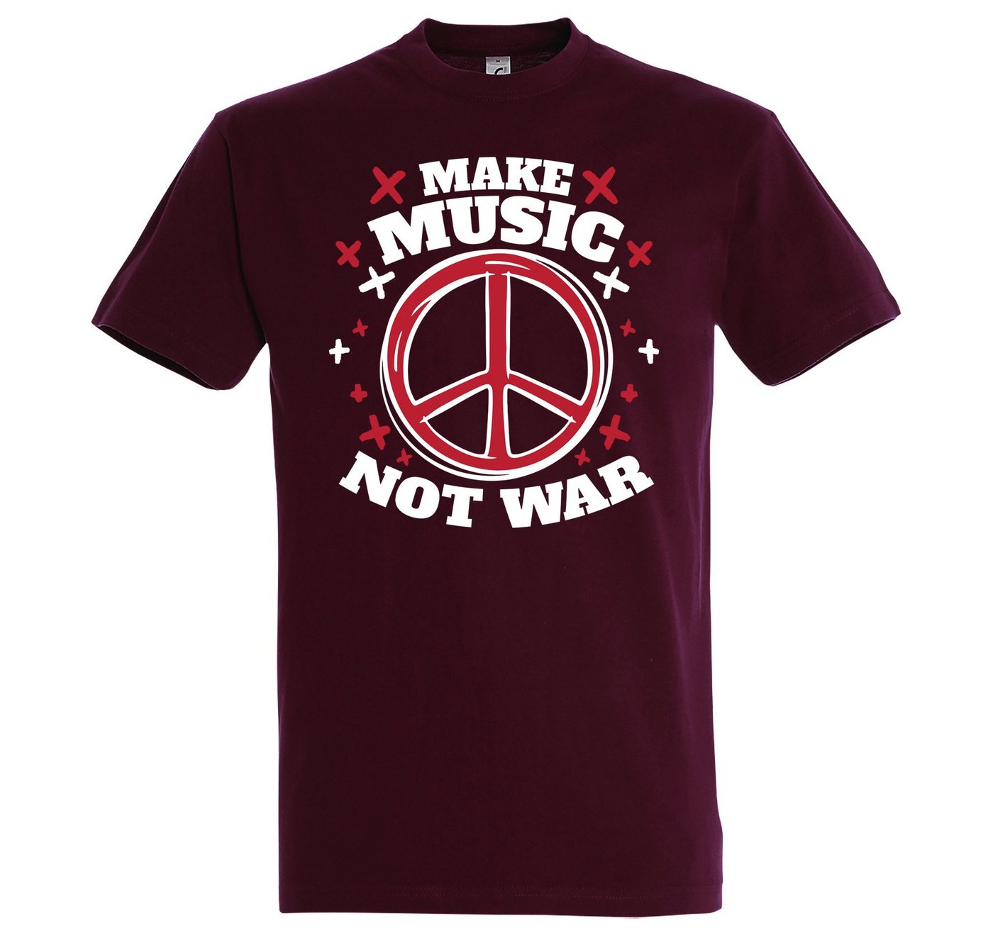 Youth Designz T-Shirt Make Music Not War" Herren Shirt mit trendigem Frontprint" von Youth Designz