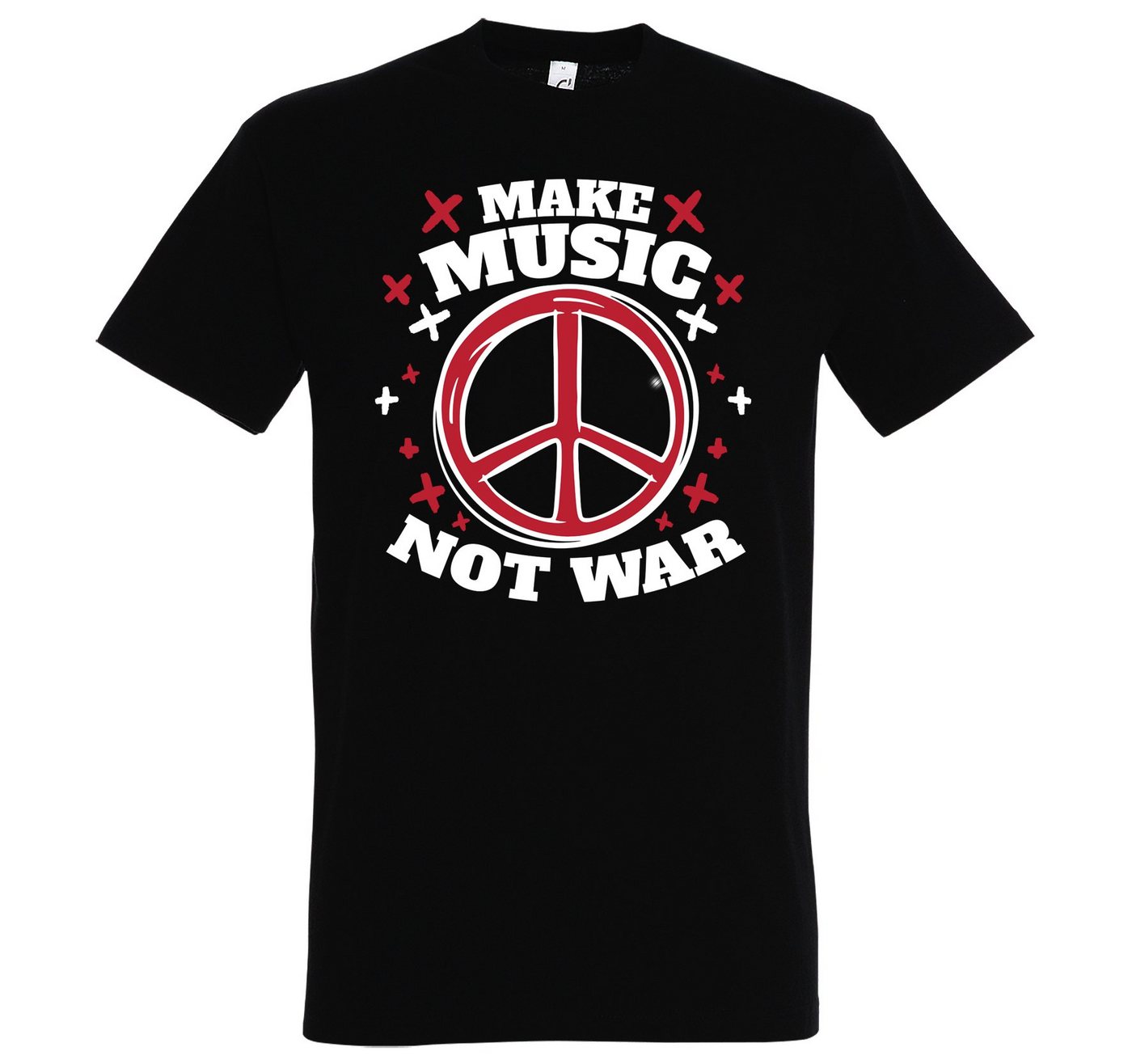 Youth Designz T-Shirt "Make Music Not War" Herren Shirt mit trendigem Frontprint von Youth Designz