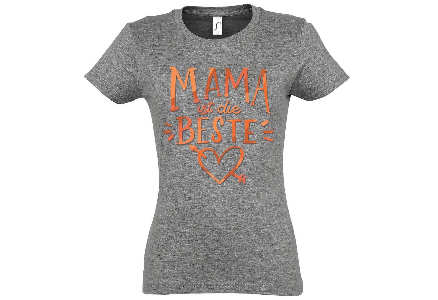 Youth Designz T-Shirt Mama Ist Die Beste Damen T-Shirt mit trendigem Frontprint von Youth Designz