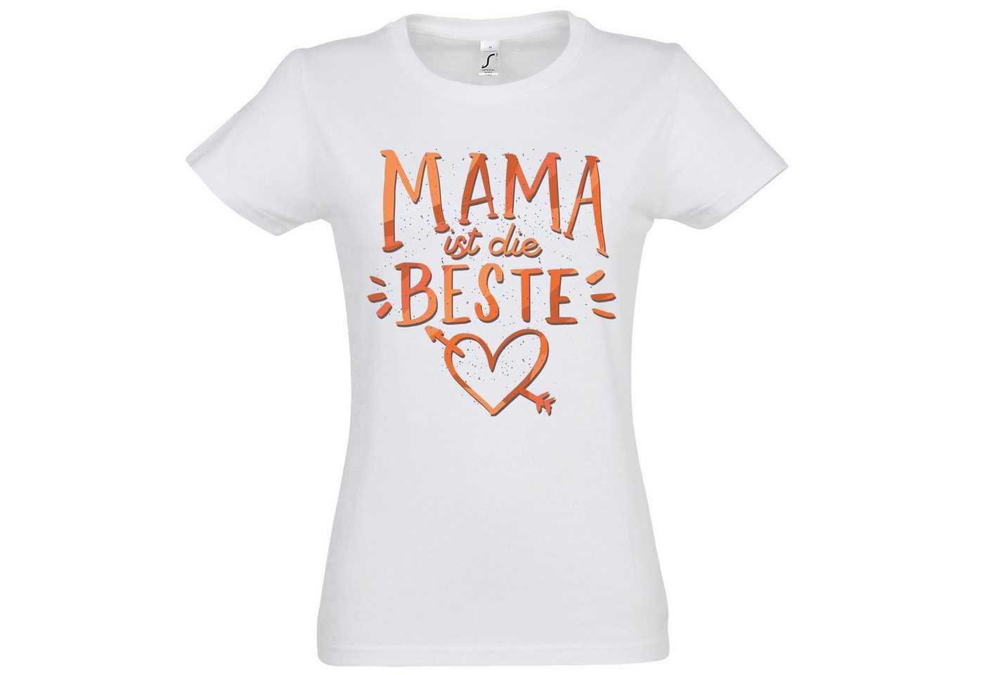 Youth Designz T-Shirt Mama Ist Die Beste Damen T-Shirt mit trendigem Frontprint von Youth Designz