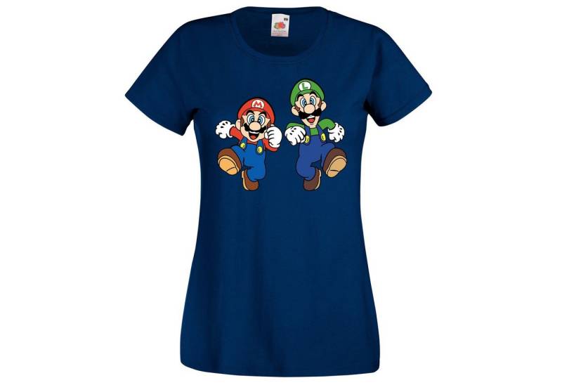 Youth Designz T-Shirt Mario & Luigi Damen T-Shirt mit modischem Frontprint von Youth Designz