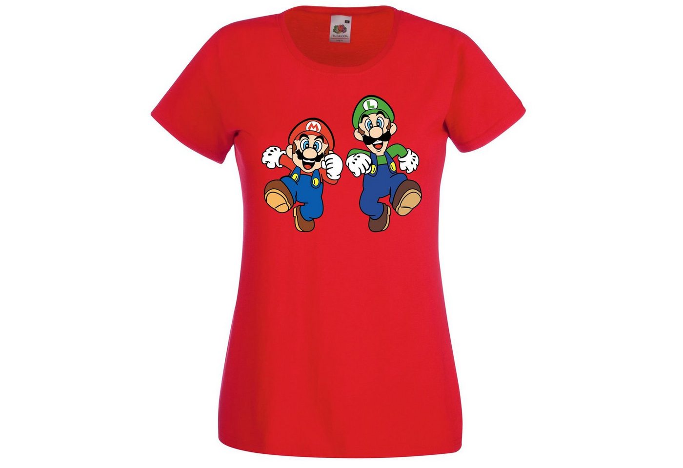 Youth Designz T-Shirt Mario & Luigi Damen T-Shirt mit modischem Frontprint von Youth Designz