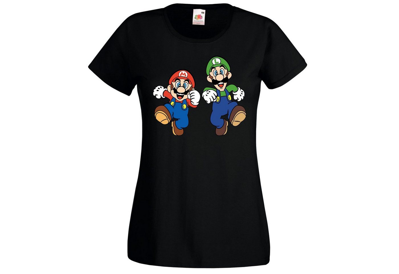 Youth Designz T-Shirt Mario & Luigi Damen T-Shirt mit modischem Frontprint von Youth Designz