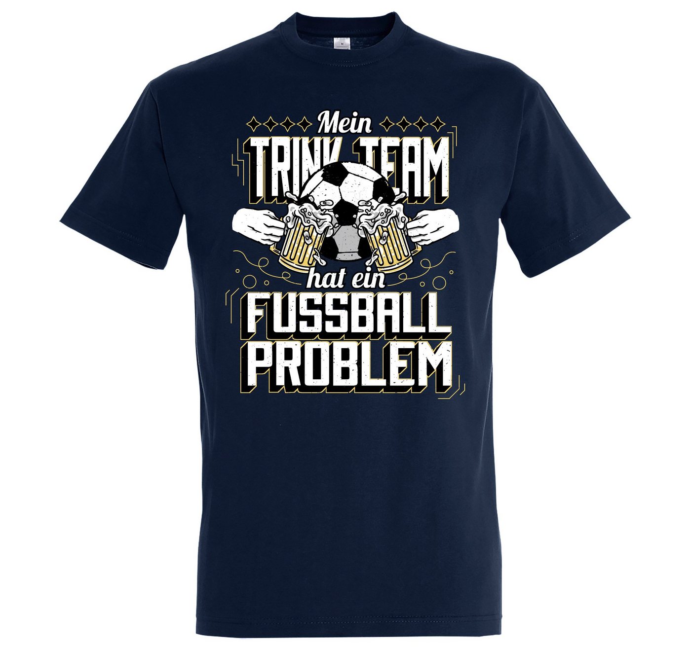 Youth Designz T-Shirt "Mein Trinkteam Hat Ein Fußball Problem" Herren Shirt mit trendigem Frontprint Youth Designz T-Shirt "Mein Trinkteam Hat Ein Fußball Problem" Herren Shirt mit trendigem Frontprint von Youth Designz