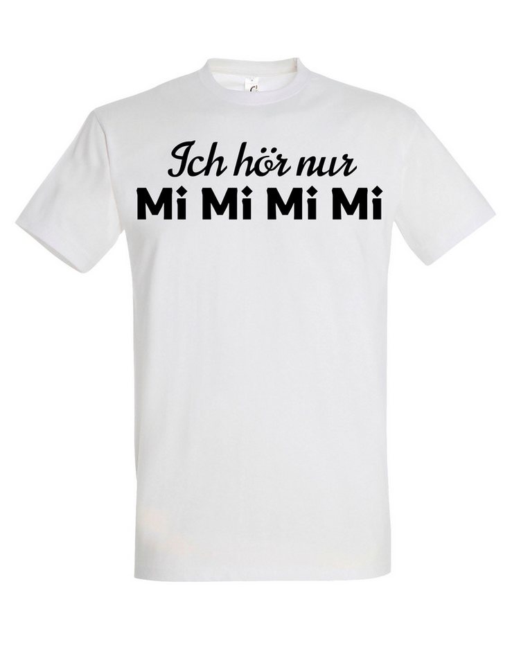 Youth Designz T-Shirt "Ich höre nur MiMiMiMi" Herren T-Shirt Fun Print Geschenk Statement mit lustigem Frontprint von Youth Designz