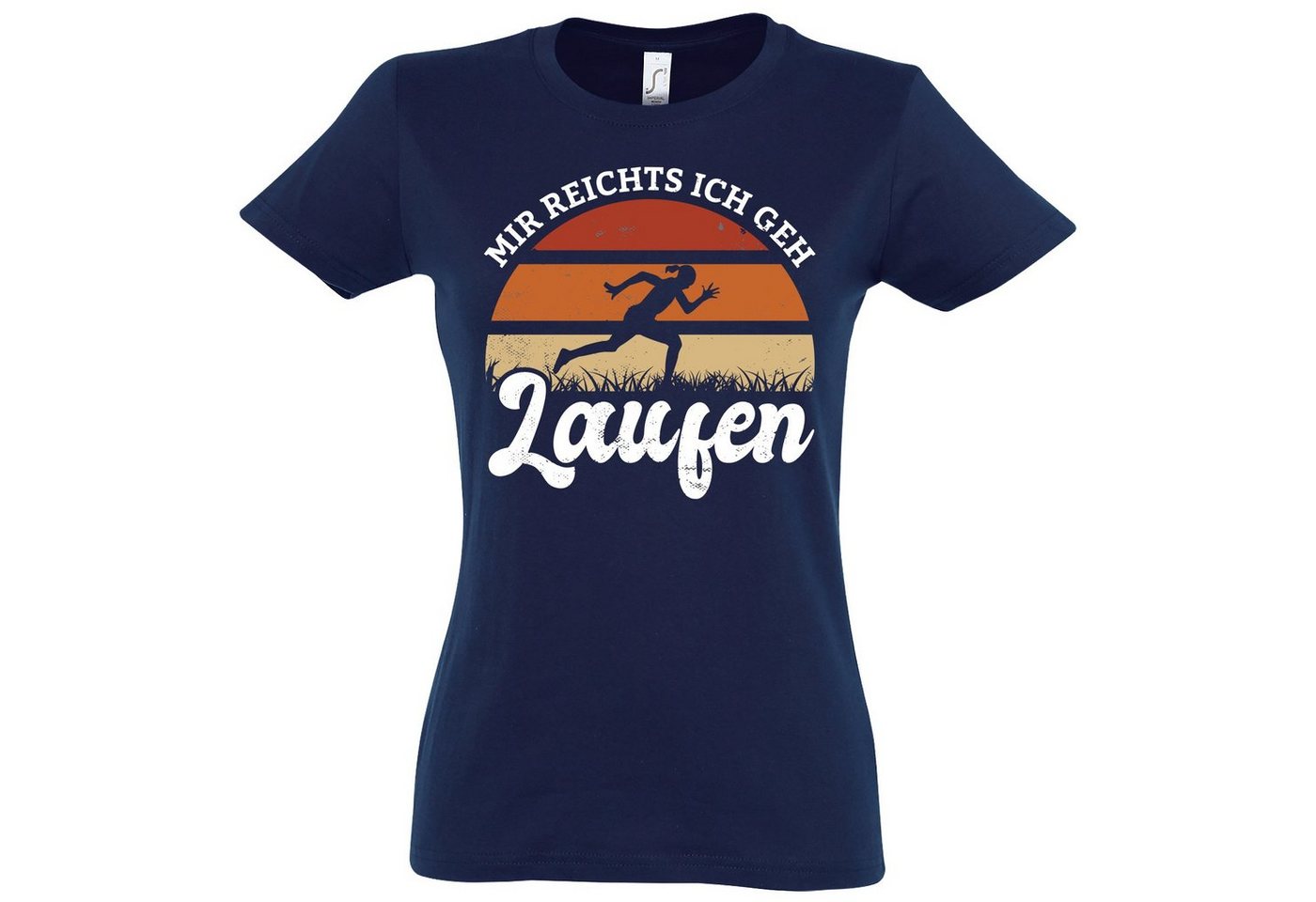 Youth Designz T-Shirt Mir reichts Ich geh Laufen Damen T-Shirt Mit modischem Print von Youth Designz