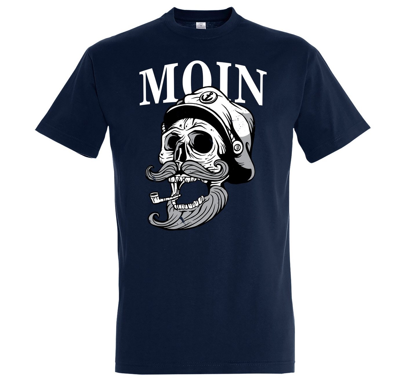 Youth Designz T-Shirt Moin Captain Skull Herren T-Shirt mit modischem Spruch Print von Youth Designz