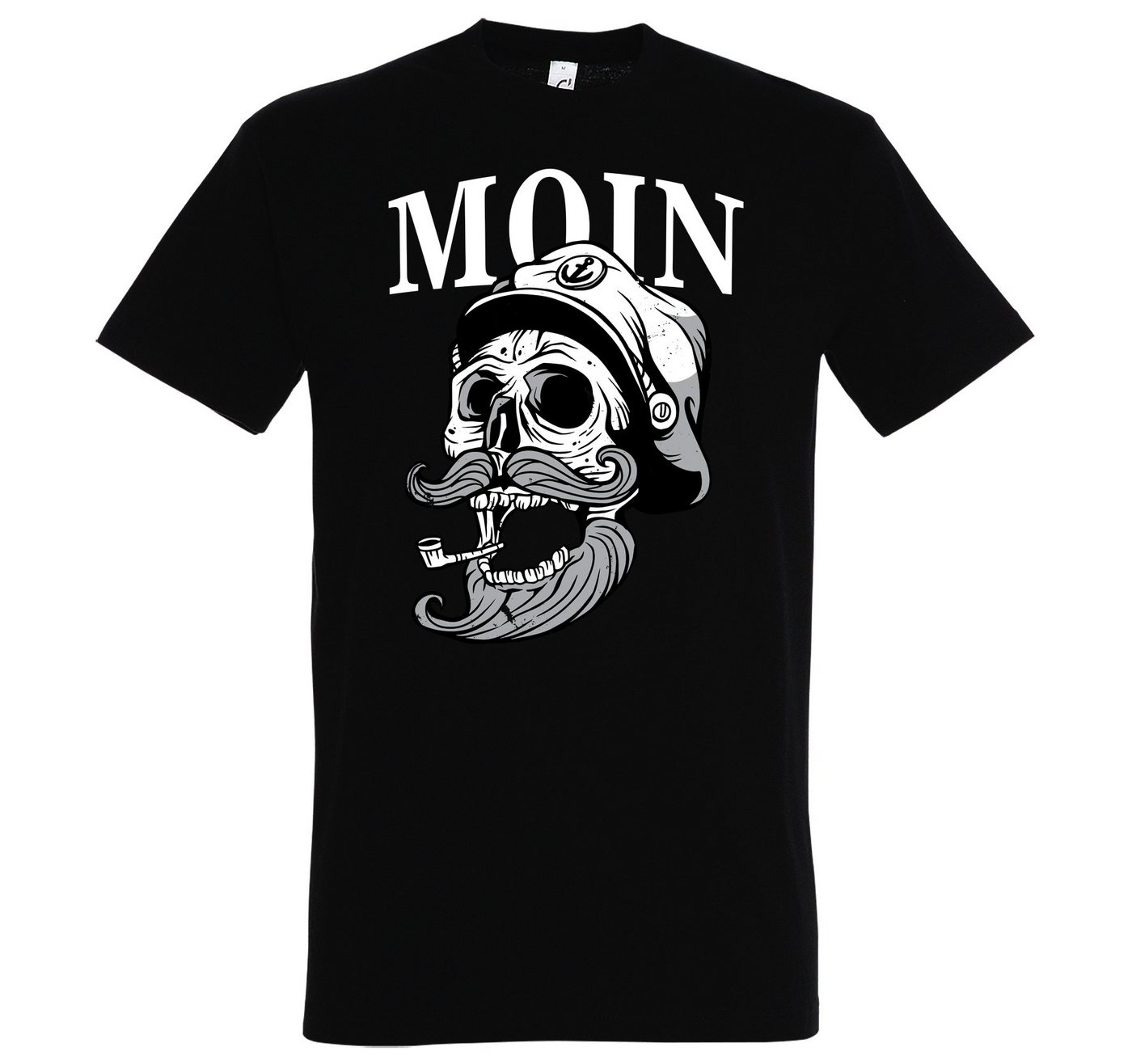 Youth Designz T-Shirt Moin Captain Skull Herren T-Shirt mit modischem Spruch Print von Youth Designz