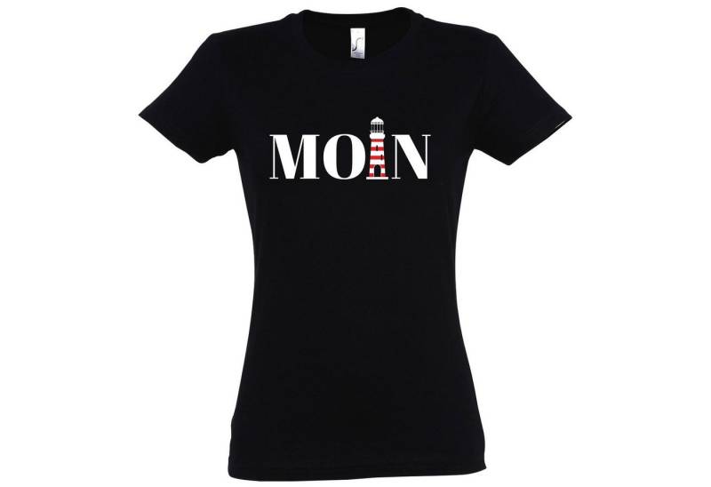 Youth Designz T-Shirt Moin Leuchtturm Damen Shirt mit Trendigem Frontdruck von Youth Designz