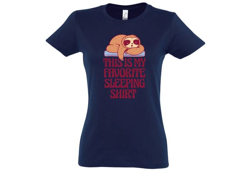 Youth Designz T-Shirt My Favorite Sleeping Damen Shirt mit süßem Frontprint von Youth Designz