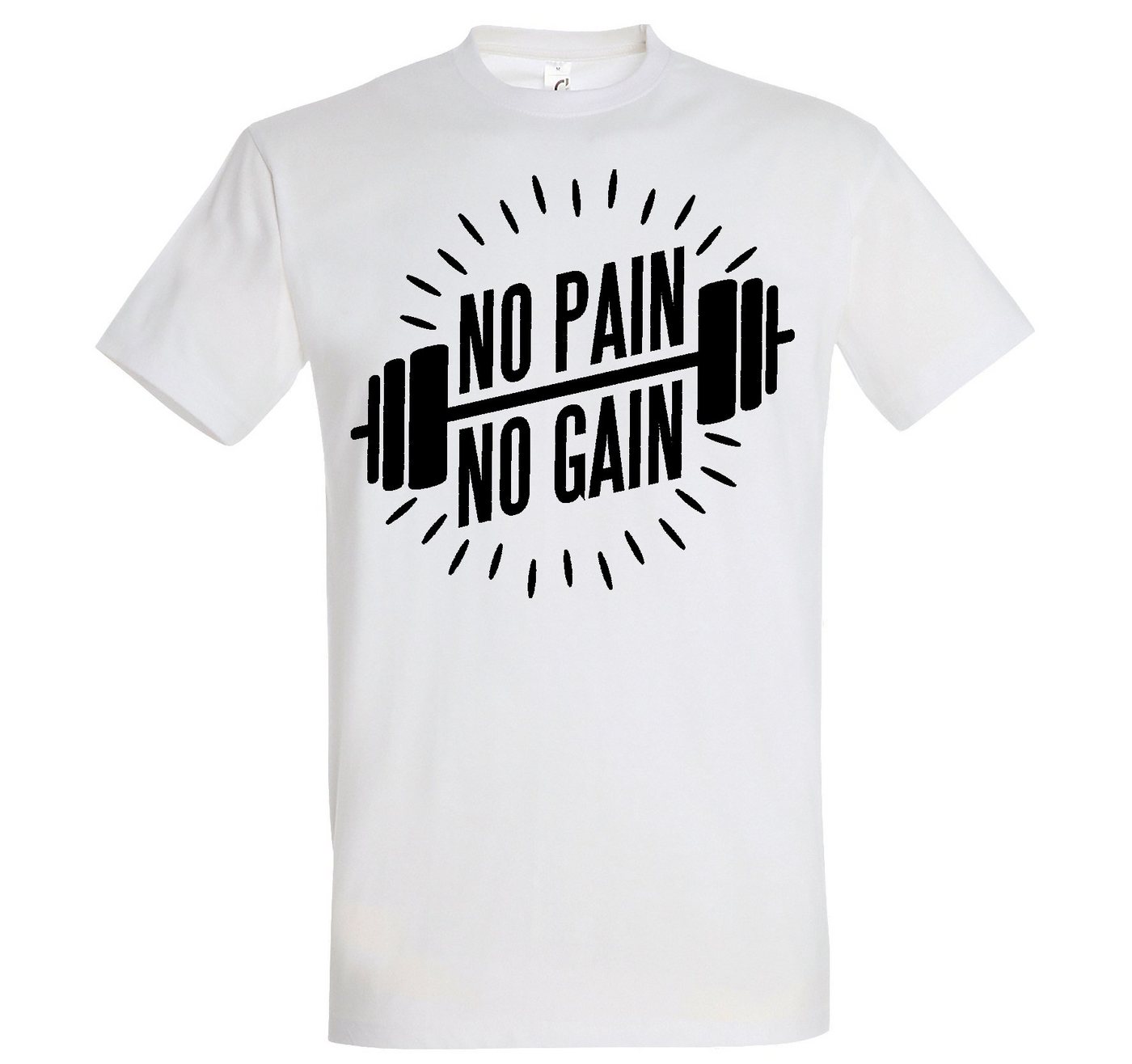 Youth Designz T-Shirt No Pain No Gain Herren Shirt mit trendigem Fitness Motiv von Youth Designz