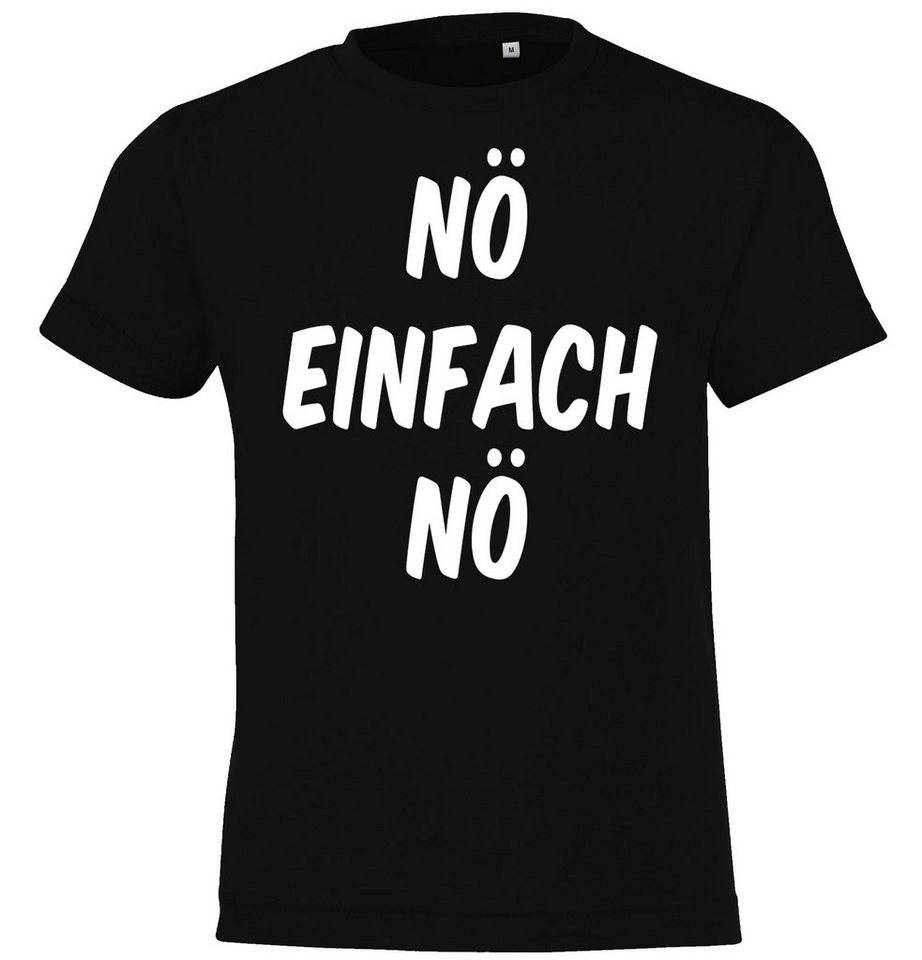 Youth Designz T-Shirt Nö Einfach Nö Kinder Shirt im Geburtstag Look von Youth Designz