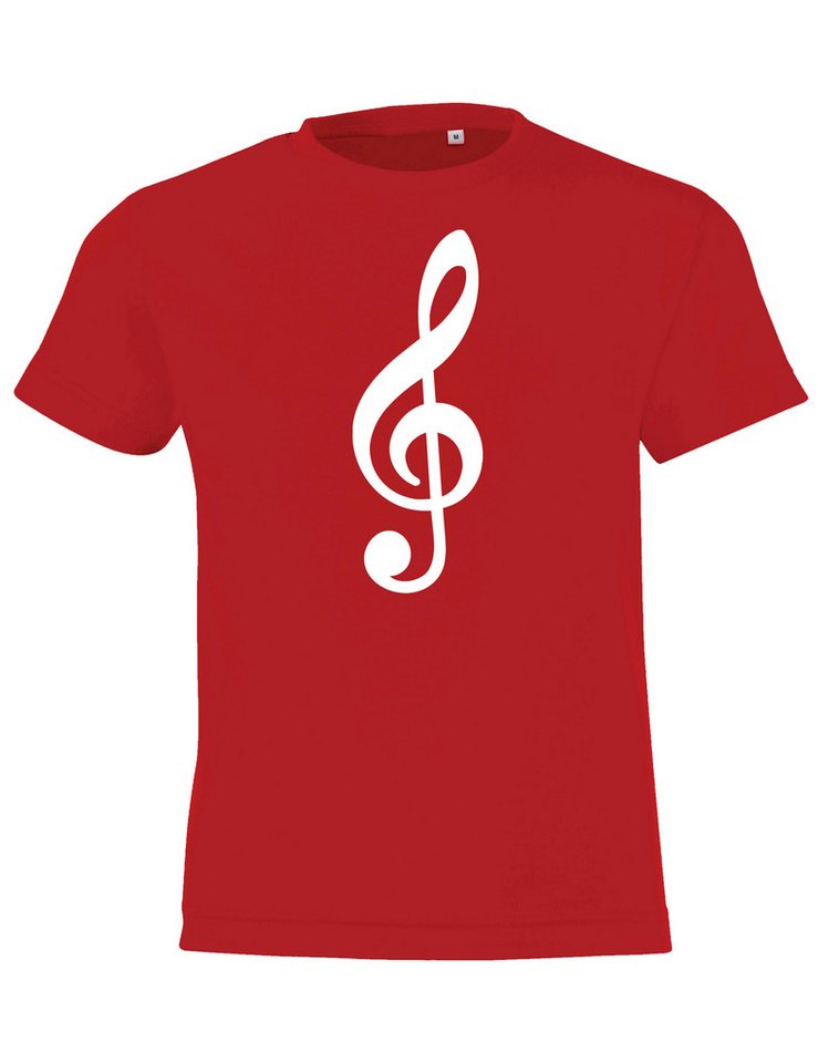 Youth Designz T-Shirt Notenschlüssel Kinder T-Shirt mit trendigem Frontprint von Youth Designz