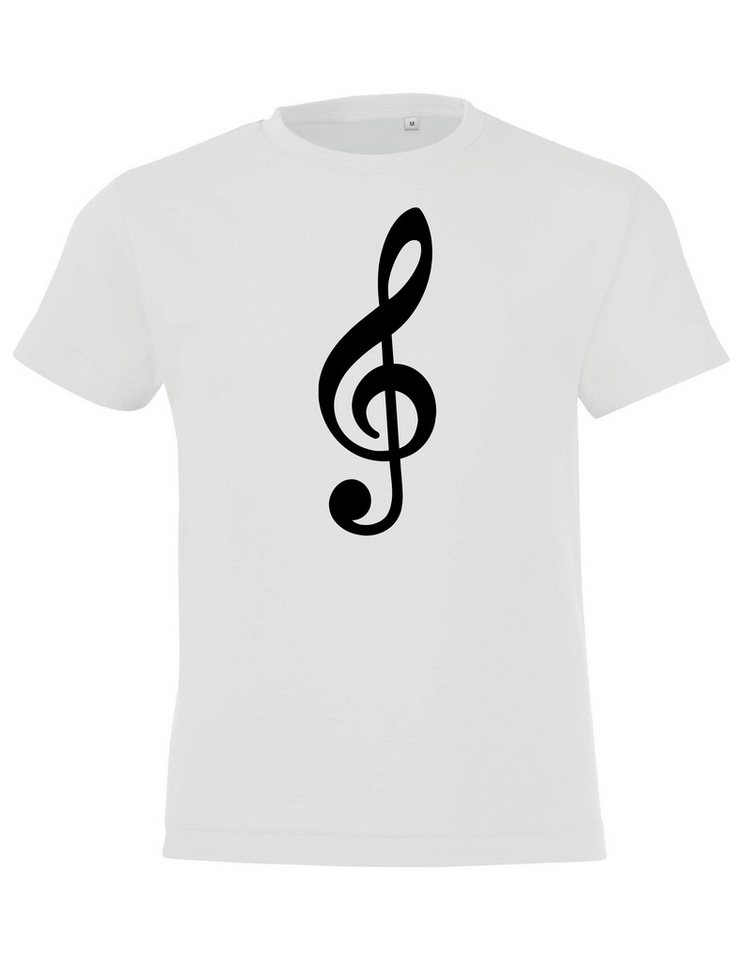 Youth Designz T-Shirt Notenschlüssel Kinder T-Shirt mit trendigem Frontprint von Youth Designz