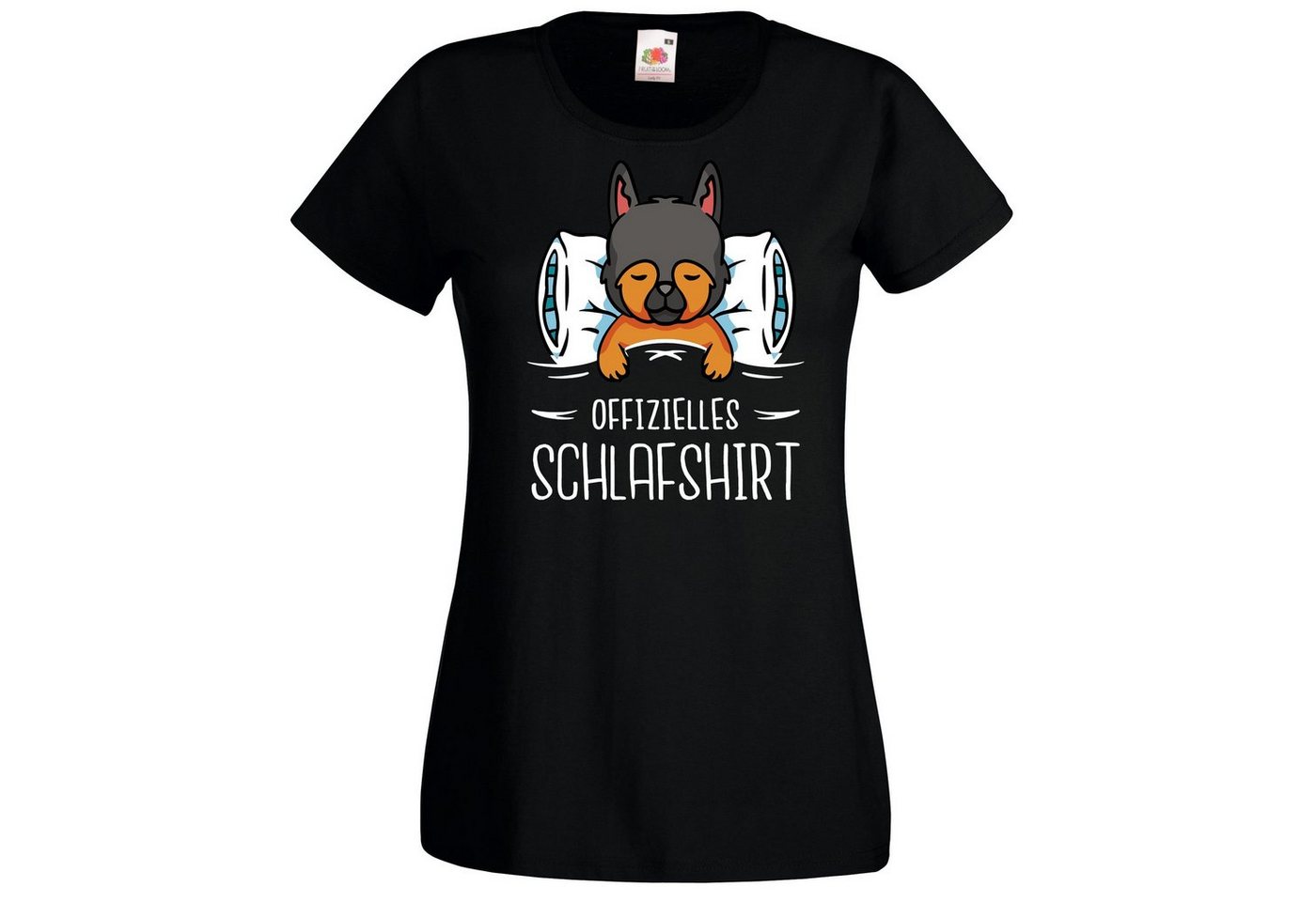 Youth Designz T-Shirt Offizielles Schlafshirt Hundewelpen Damen Shirt mit modischem Print von Youth Designz