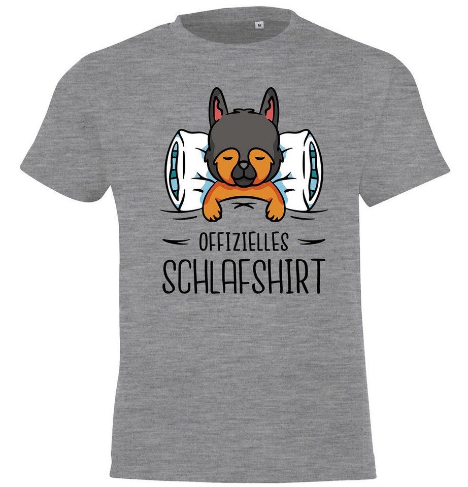 Youth Designz T-Shirt Offizielles Schlafshirt mit Hund Kinder Shirt für Jungen und Mädchen mit lustigem Frontprint von Youth Designz