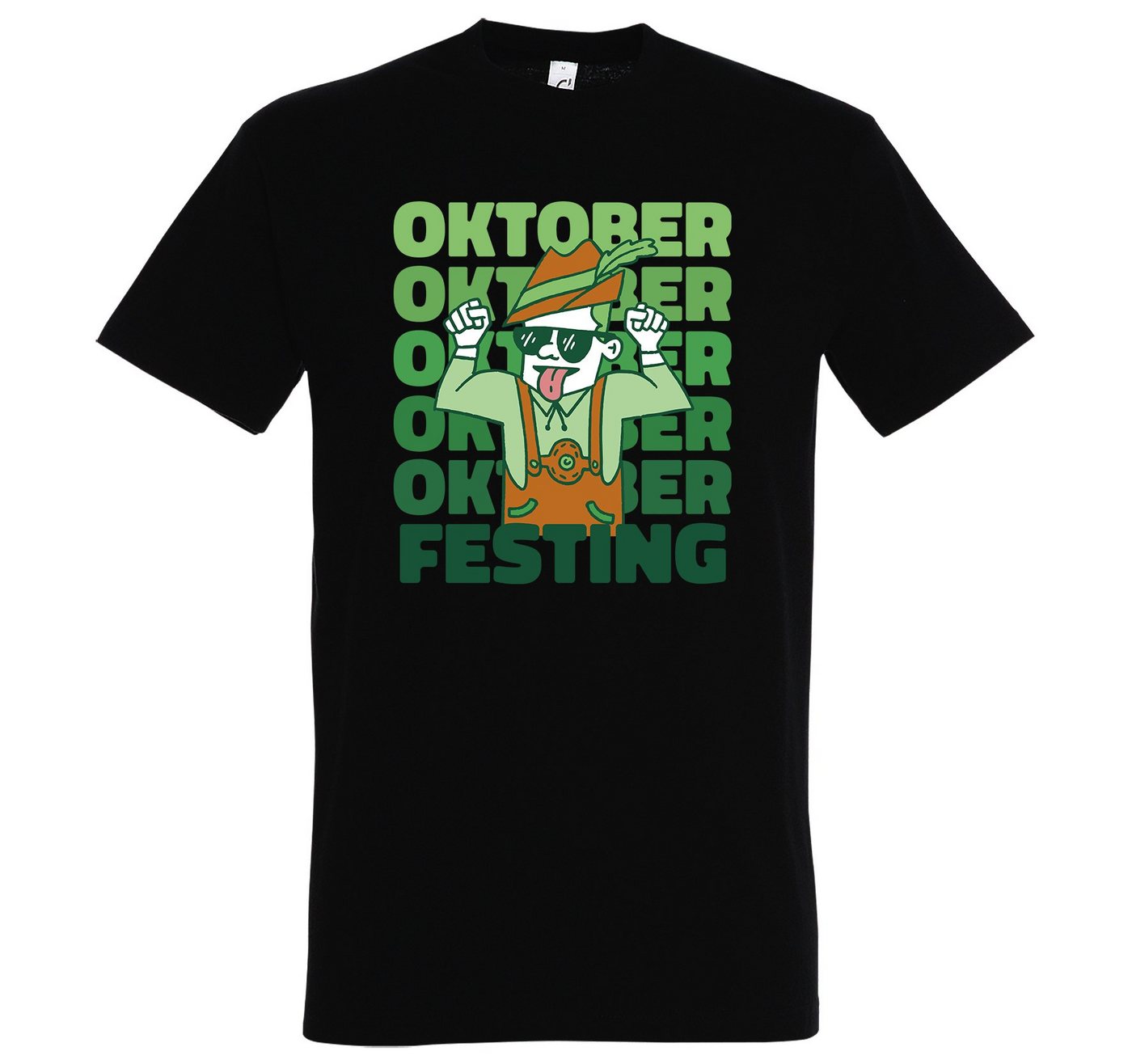 Youth Designz T-Shirt Oktober Festing Party Herren Shirt mit trendigem Frontprint von Youth Designz